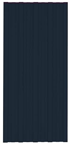 vidaXL Dachpaneele 12 STK. Verzinkter Stahl Anthrazit 100x45 cm
