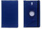 Custodia per tablet Samsung Galaxy Tab S da 8,4 SM-T700/T705, rotazione a 360°, con supporto e supporto, in pelle PU, con funzione di accensione/spegnimento automatico (blu scuro)