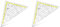 Aristo 1650/1 TZ-Dreieck (Hypotenuse 22,5 cm, Tuschenoppen, keine Facette, Plexiglas mit Tiefenprägung, Made in Austria) transparent (Packung mit 2)
