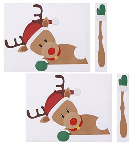 VICASKY 2 Sets Weihnachts-Auto-Heckscheiben- Fensterwischer Für Auto-Scheibenwischer- - Autofenster- Für