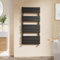 EMKE Towel Radiator Black, Heated Towel Rail for Bathrooms, Modern Flat Panel Versatile Wall/Floor Mounted Bathroom Radiators 1200 x 500 mm