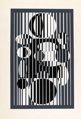 LVTFCO Victor Vasarely Ästhetik-Poster, optische visuelle Wandkunst, Victor Vasarely Leinwandgemälde und Drucke, Heimdekoration, Wandbild, 50 x 70 cm, ohne Rahmen