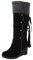 Moon Boots Damen, Braun Halbhoch Weiße Schnürstiefel Halbschaft Stiefel Quaste mit Absatz Schnallen Westernstiefel Cowboystiefel Winterstiefel Vintage Reißverschluss Stiefeletten Stiefel