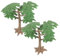 COHEALI 4 Stück Mikrobäume Miniaturbaum decoraciones para sala de casa Mini-Zypresse Ornament Modelle grüner Landschaftsahorn Zypressenbaum-Modell Sandkasten Bahn Anlage schmücken