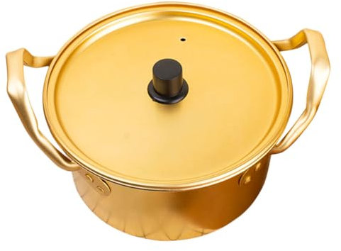 ABOOFAN Casserole en Aluminium Marmite à Soupe Marmite à Nouilles à Soupe Réutilisable Couvercles de de Cuisine Facile à Nettoyer