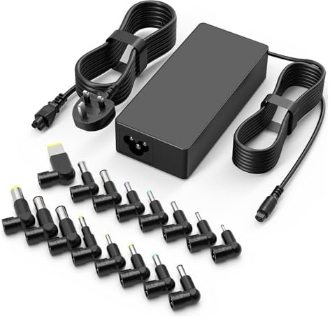 Universal Laptop Charger 90W, JEESTAM AC Adapter Replacement for Lenovo HP Dell Acer Asus Samsung Toshiba Sony Fujitsu Gateway Notebook Ultrabook Chromebook Power Supply Cord with 16 Tips