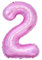Vthoviwa 40 Zoll Folienballon Rosa 2 Party Dekoration Helium Unterstützen, Luftballon 2. Geburtstag Foil Ballon,Luftballon Geburstag 2 Rosa 0123456789,10-19,20-25,30,40,50,60,70,80,90,