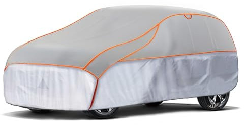MRWIZMS Bache Protection Voiture Anti-Grêle en Néoprène Housse Voiture Exterieur Anti GrêLe Bâche de Voiture Anti-Grêle pour SUV de 470cm à 500cm de Long, Protection Voiture Antigréle Durable.