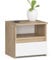 AKORD Nachttisch CL1 40 cm | 1 Schublade | Nachttisch mit Schublade | Nachtkommode, Nachtkästchen | Schlafzimmer Schrank | B40 x H40 x T35 cm | Gewicht 9,7 kg | Sonoma Eiche/Weiß