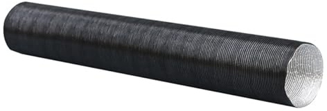 VOANZO Warmluftkanalrohr für Heizung, Auto-Luftkanalschlauch, Entlüftung, Aluminiumfolie für Heizung, Heiß- und Kaltluftkanal (Größe: 60 mm)