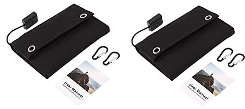 Ohewiiuk 2X 70W Pliable USB Panneau Solaire Portable Pliant étanche Chargeur de Panneau Solaire Chargeur Extérieur