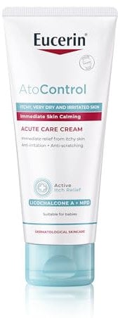 Eucerin AtoControl Acute Care Cream 100ml, Gentle Moisturiser to Target Acute Effects of Atopic Dermatitis, Dry Skin Moisturiser for Softer Skin, Soothes Dry, Itchy and Irritated Skin