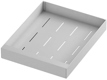 Cajón telescópico para armarios de cocina, Vankarr 2 unidades, cajón extensible sin taladrar, estante de almacenamiento de 43 x 25 x 7 cm, fácil instalación, no requiere clavos, color blanco