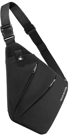 HUGH BUTLER Anti Diebstahl Umhängetasche für Männer, James | Umhängetasche Herren Groß, Wasserdicht, Crossbody, Brusttasche, Messenger Bag, für Alltag & Urlaub, Herrentasche