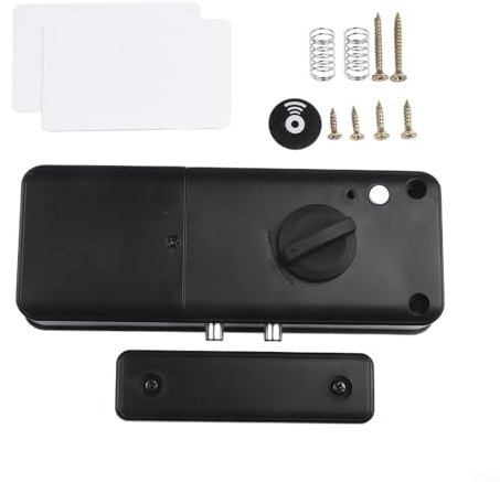 Cerradura inteligente invisible para puerta, cerradura de puerta de madera, con desbloqueo de aplicación/tarjeta, múltiples métodos de desbloqueo, antirrobo y antipalanca, para TTlock para el hogar u