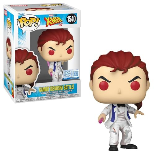 Funko Pop! Vinyl Figure, X-Men '97 Gambit Genosha Battle #1540, Entertainment Earth Exclusive, 4.75 Inch, Window Box