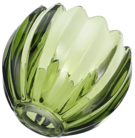 KOCKSHION Vintage Lampenschirm Grüner Kürbis Glas Lampenschirm Deckenleuchte Lichtobjekt für Schlafzimmer Arbeitszimmer Nachttisch Leselampe