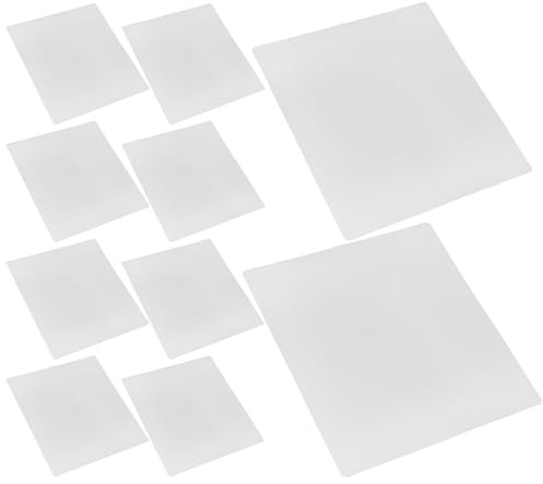 GARIOUANS Lot de 20 Planches à Dessin 3d Transparentes 20 X 18 Cm en Silicone Mats pour Stylo 3d Compatibles, Tapis D’entraînement pour Garçon et Filles et Débutants, Accessoires