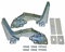 ORIGINAL SET 2x Scharnier Tür Gelenk Oben + Unten Kühlschrank passend wie Whirlpool Bauknecht Ignis Philips 481231018626 ATAG 70701573 Gorenje 331776 Küppersbusch 431370 Poggenpohl