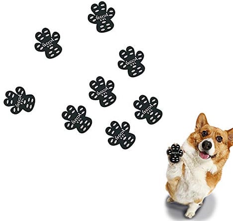8 Hojas Hundepfoten selbstklebend – Reise Hund Pfotenschutz, Haustier Pfote Pad Gassigehen Hund Schuhe Vermeiden Sie verletzte Verbrühungen für Outdoor-Aktivitäten