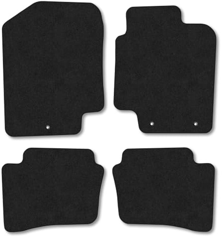 Fits Hyundai i20 (2009-2015) Carpet Car Mats | Black Edge Trim Tailored Fit Floor Mats Full Coverage Protection Accessories Easy Clean Anti Slip Made in the UK