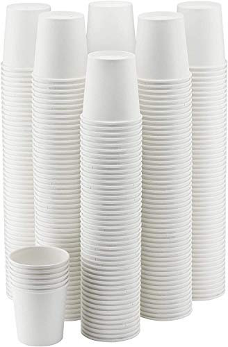 NYHI 300-Pack 12 oz. White Paper Disposable Cups – Hot / Cold Beverage Drinking Cup for Water, Juice, Coffee or Tea – Ideal for Water Coolers, Party, or Coffee On the Go’