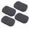 Jabonera, 4 Piezas Jabonera ecológica, Soporte para jabón, Almohadilla para Plato de jabón Antideslizante reciclable Natural, Jaboneras Diseño Poroso para Baño, Cocina, Aseo（Gris）