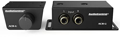 AudioControl ACR-U Universal Fernbedienung 12V / 2X Cinch RCA Audio Kanäle/Line Level/inkl. 0,5m CAT5e Kabel (schwarz)