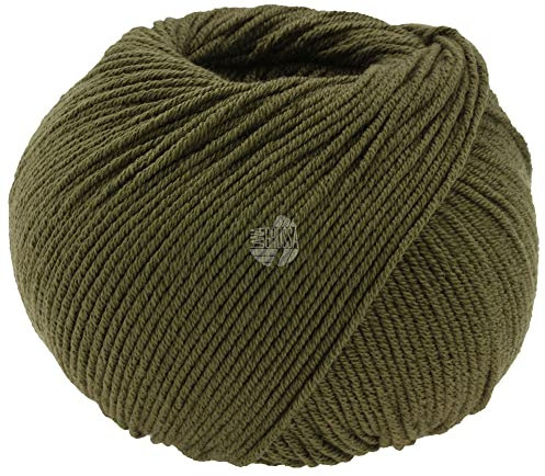 LANA GROSSA Elastico | Baumwoll-Klassiker mit leichtem Stretchanteil | Handstrickgarn aus 96% Baumwolle & 4% Polyester (Elite)| 50g Wolle zum Stricken & Häkeln | 160m Garn FB 175