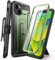 SUPCASE Unicorn Beetle Pro Case for iPhone 14 / iPhone 13 6.1, Built-in Screen Protector & Kickstand & Belt-Clip Heavy Duty Rugged Case (Guldan) Green