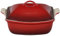 Le Creuset Heritage Cuiseur profond en céramique avec couvercle, 4,5 l, cerise