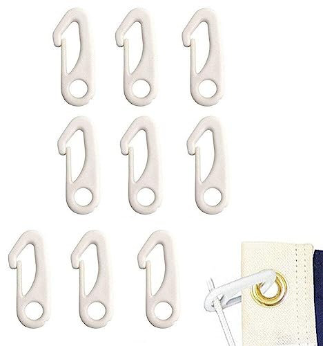 Ppmter 10pcs Flag-schnapphaken Clips Haken Kunststoff Anti-uv Zuverlässige Wasserfeste Befestigung Für Fahnenmalken Seilclip-schlüsselanhänger Vorhänge