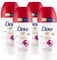 Dove Deodorante Go Fresh Roll-On con Bacche di Acai Protezione 48h 0% Alcol e Antitraspirante Profumo Fresco - 4 Flaconi da 50ml