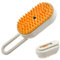 HENGBIRD KatzenbüRste mit Dampf, hundebürste mit Dampf, Dampfbürste Katze hund, Cat Brush with steam, Steamy pet, Dampfbürste für hunde Katzen (Gelb)
