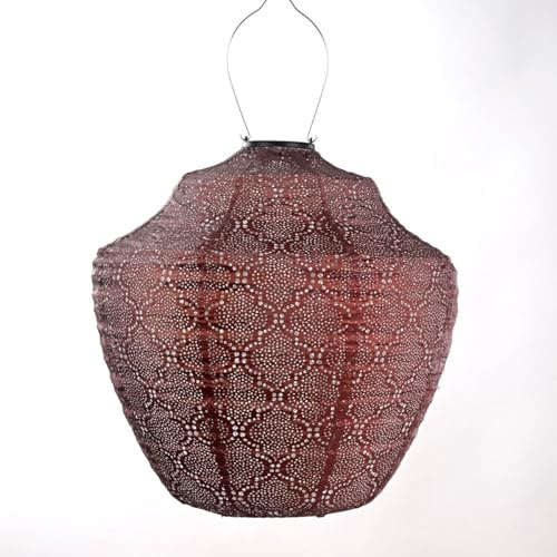 LUMIZ Solarlaterne - für Außen - Bazaar - Krone - Gartenbeleuchtung - Solarlampen - Gartendeko - 40cm - Kupfer