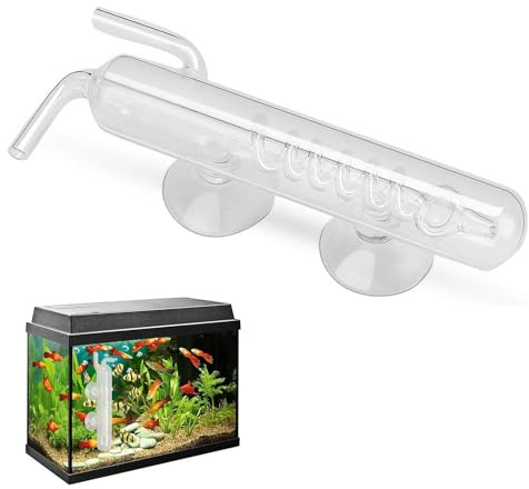Bubble Recorder, Spirale CO2 Bubble Kohlendioxid Messgerät, hochtransparentes Kristallglas Fisch CO2 Externe Messgerät für Wassertank Aquarium