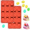 WishesMar 2 Pièces Moule à Chocolat Forme de Beignets Ovales 12 Cavités Moules en Silicone pour Bonbon Glace Petit Savon Décoration de Gateau