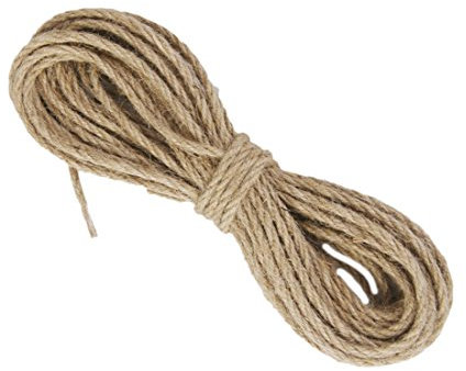 Rtppyakk Corda di canapa naturale, 10 m, corda in sisal, 3 mm