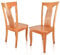VAKON SALON - Esszimmerstühle 2er Set aus Kirschbaumholz, Holzstuhl, Küchenstuhl aus Massivholz bis 150 kg - Design 802 - Naturholz