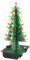 MiOYOOW DIY Blinkender Weihnachtsbaum Kits, Rot/Grün/Gelb 3D LED Audio Flash Weihnachtsbaum Bausatz zum Üben und Lernen von Elektronik Lötübungen