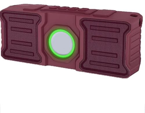 Portable Wireless Bluetooth Speaker with Stereo Sound & Punchy Bass, IPX7 Waterproof, Bluetooth 5.0 Dual Pairing - Perfect for Home, Shower, Outdoor, Beach, Party