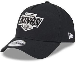 New Era Los Angeles Kings NHL Injection Schwarz Verstellbare 9Forty A-Frame Cap - One-Size