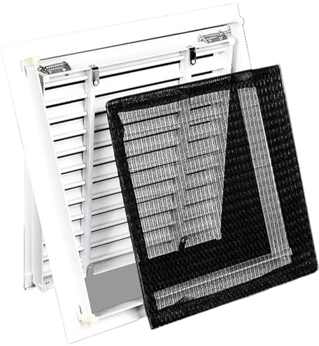Rejilla de ventilación de metal cuadrada con pantalla, 8, 10, 12, 14, 16, 18, 20, 22 y 24 pulgadas, empotrada en el techo (16 x 16 pulgadas (40 x 40 cm))(14 x 14 in (35 x 35 cm))