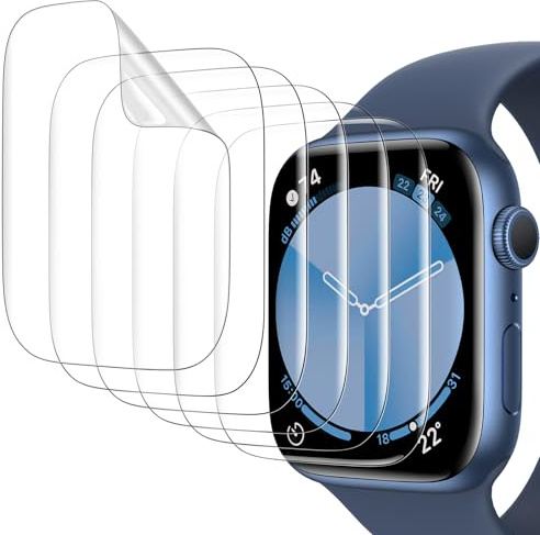 Misxi TPU Schutzfolie für 40mm Apple Watch SE3/SE2/SE Series 6/5/4, 6 Stück | Flexible TPU-Folie, Kratzschutz Displayschutzfolie, Selbstheilungsfunktion, Blasenfreier Installation und HD Klarheit