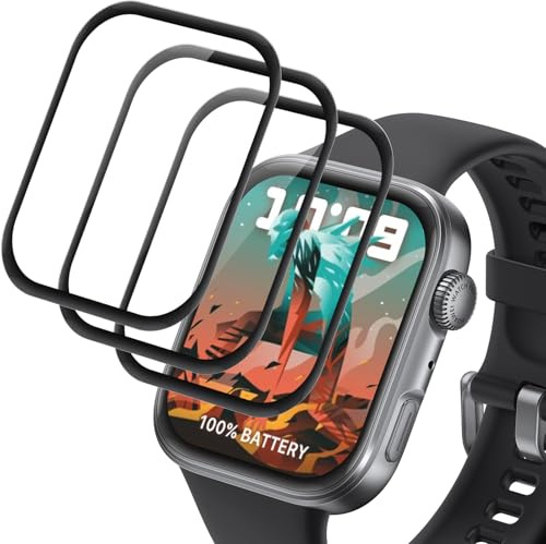 Elecshion 3 Pièces Verre Trempé pour Huawei Watch Fit 4,verre tranper, Vitre Protection de Anti Rayures, Haute Sensibilité, Sans Bulles, ecran de verre