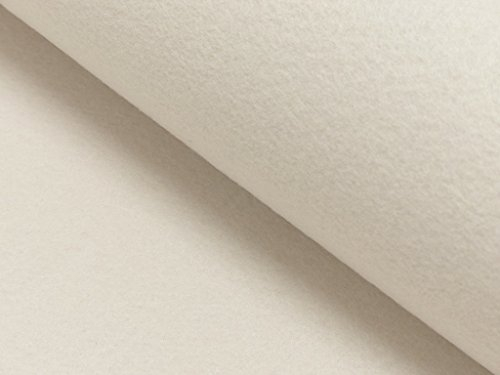 StoffBook WEIß PREMIUM FILZSTOFF 4MM EDLE OPTIK WIE WOLLFILZ BASTELFILZ 100CM BREITE, D220