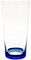 Bohemia Kristall Gläser - Jive - 6 er Set - 400 ml (Blau - Schwarz)