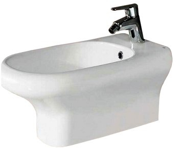 Sanitari bagno bidet sospeso, Compact Rak, ceramica bianca