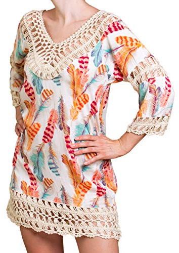 PANASIAM Ibiza Dress 008 in White Feather, Unisize