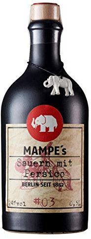Mampe Sauern mit Persico | Persico-Likör aus Sauerkirsche, Aprikose & Bittermandel | 1 x 0.5 Liter | 24% Vol.